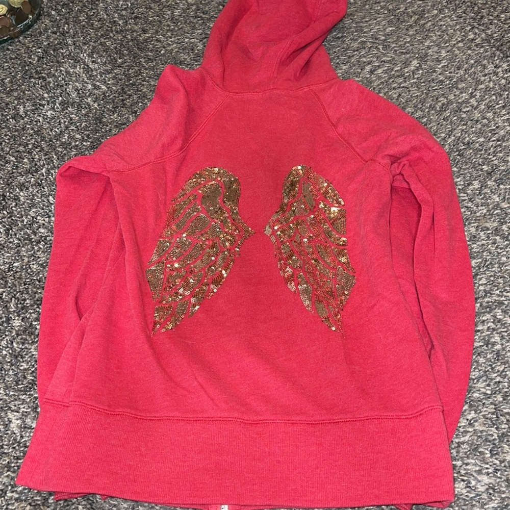 Victoria Secret Sequin wings zip up